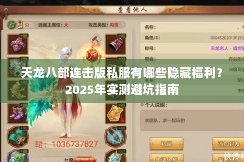 天龙八部连击版私服有哪些隐藏福利？2025年实测避坑指南