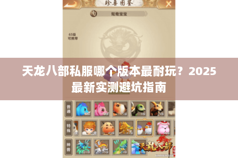 天龙八部私服哪个版本最耐玩？2025最新实测避坑指南