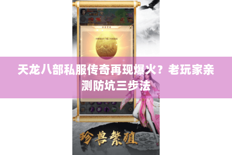 天龙八部私服传奇再现爆火？老玩家亲测防坑三步法