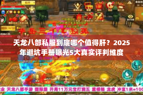 天龙八部私服到底哪个值得肝？2025年避坑手册曝光5大真实评判维度