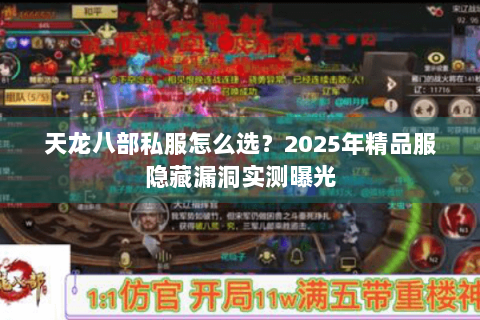 天龙八部私服怎么选？2025年精品服隐藏漏洞实测曝光