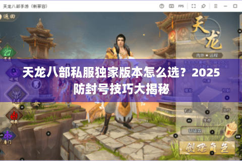 天龙八部私服独家版本怎么选？2025防封号技巧大揭秘