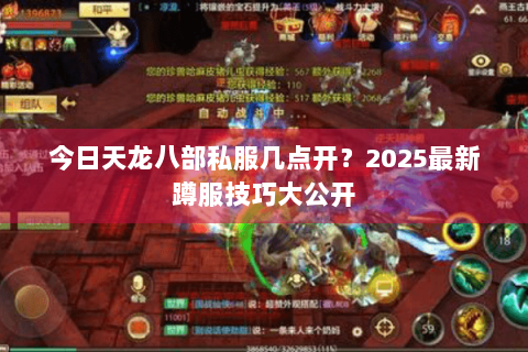 今日天龙八部私服几点开？2025最新蹲服技巧大公开