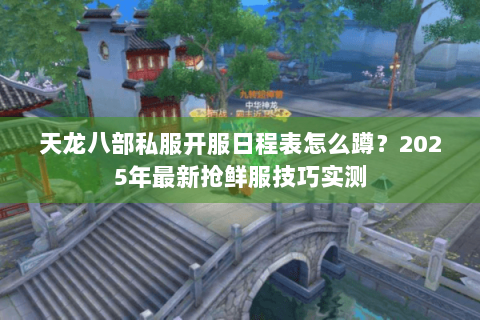 天龙八部私服开服日程表怎么蹲？2025年最新抢鲜服技巧实测