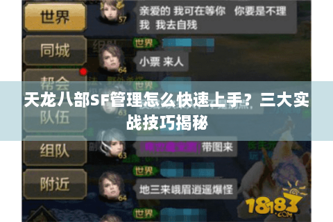 天龙八部SF管理怎么快速上手？三大实战技巧揭秘