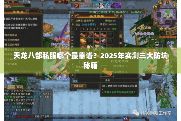 天龙八部私服哪个最靠谱？2025年实测三大防坑秘籍