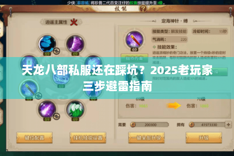 天龙八部私服还在踩坑？2025老玩家三步避雷指南