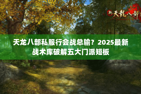 天龙八部私服行会战总输？2025最新战术库破解五大门派短板
