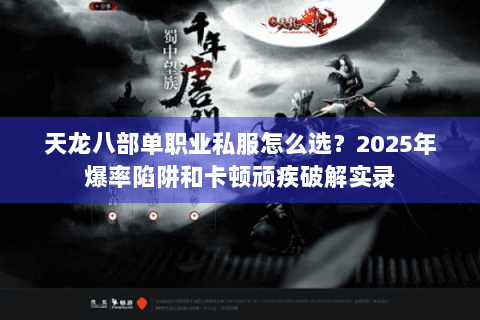天龙八部单职业私服怎么选？2025年爆率陷阱和卡顿顽疾破解实录