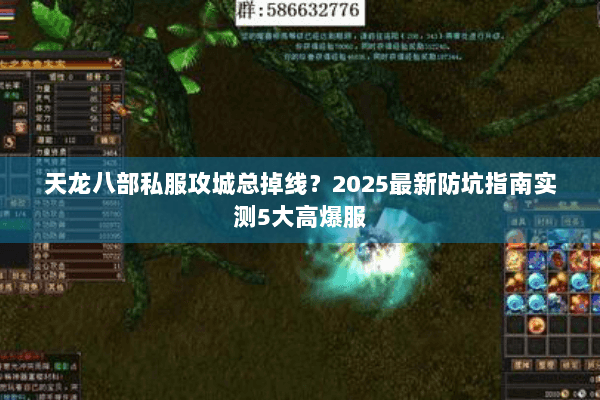 天龙八部私服攻城总掉线？2025最新防坑指南实测5大高爆服