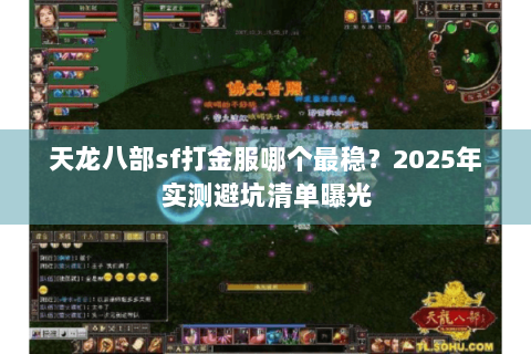天龙八部sf打金服哪个最稳？2025年实测避坑清单曝光