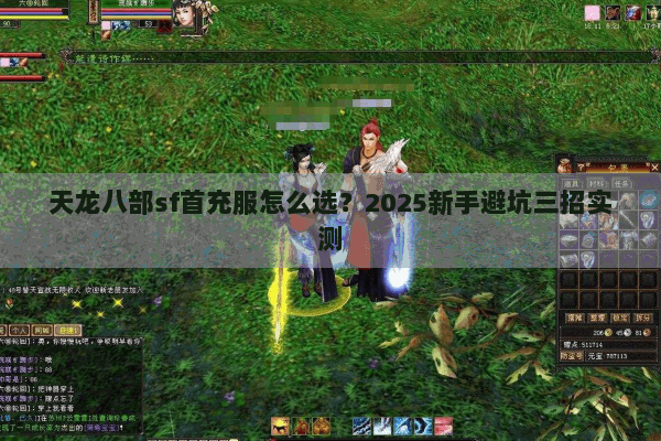 天龙八部sf首充服怎么选？2025新手避坑三招实测