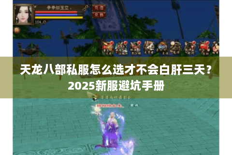 天龙八部私服怎么选才不会白肝三天？2025新服避坑手册