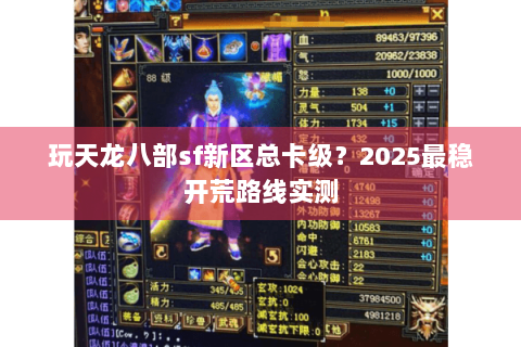 玩天龙八部sf新区总卡级？2025最稳开荒路线实测