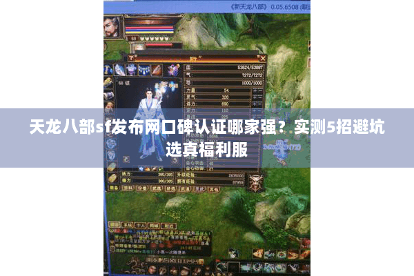 天龙八部sf发布网口碑认证哪家强？实测5招避坑选真福利服