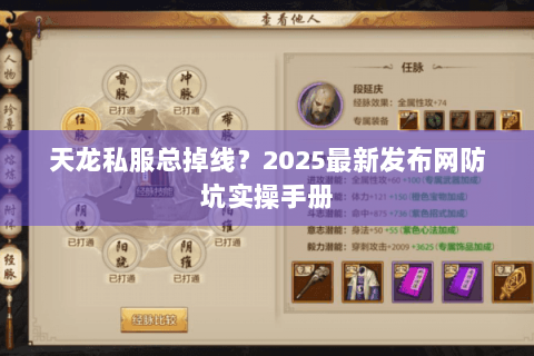 天龙私服总掉线？2025最新发布网防坑实操手册