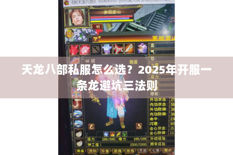 天龙八部私服怎么选？2025年开服一条龙避坑三法则