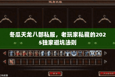 冬瓜天龙八部私服，老玩家私藏的2025独家避坑法则