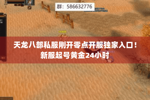 天龙八部私服刚开零点开服独家入口！新服起号黄金24小时