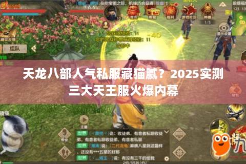 天龙八部人气私服藏猫腻？2025实测三大天王服火爆内幕