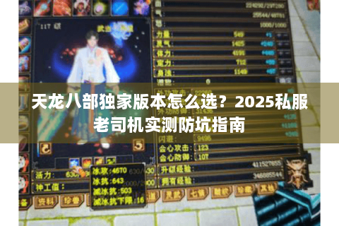 天龙八部独家版本怎么选？2025私服老司机实测防坑指南