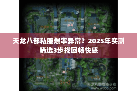天龙八部私服爆率异常？2025年实测筛选3步找回畅快感