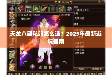 天龙八部私服怎么选？2025年最新避坑指南