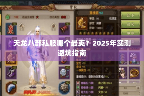 天龙八部私服哪个最爽？2025年实测避坑指南
