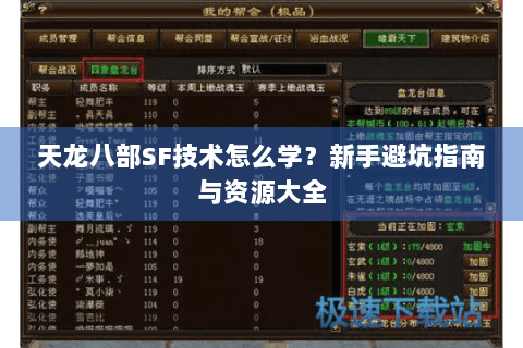 天龙八部SF技术怎么学？新手避坑指南与资源大全