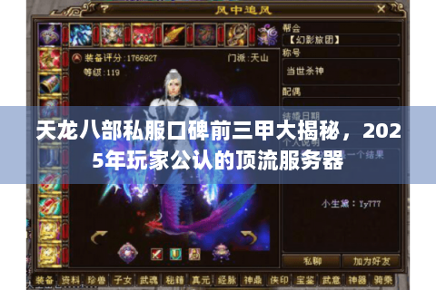 天龙八部私服口碑前三甲大揭秘，2025年玩家公认的顶流服务器