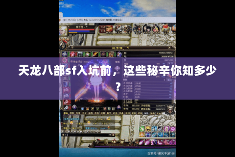 天龙八部sf入坑前，这些秘辛你知多少？