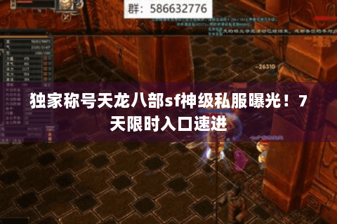 独家称号天龙八部sf神级私服曝光！7天限时入口速进