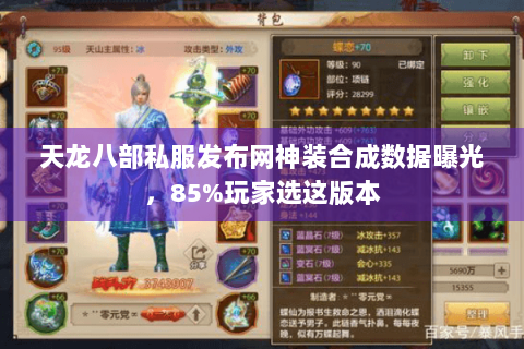 天龙八部私服发布网神装合成数据曝光，85%玩家选这版本