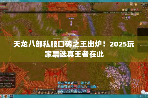 天龙八部私服口碑之王出炉！2025玩家票选真王者在此