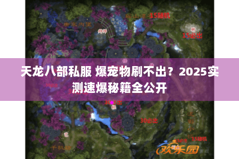天龙八部私服 爆宠物刷不出？2025实测速爆秘籍全公开