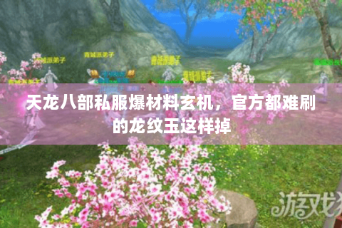 天龙八部私服爆材料玄机，官方都难刷的龙纹玉这样掉