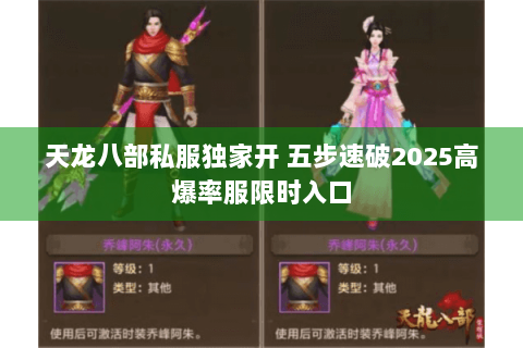 天龙八部私服独家开 五步速破2025高爆率服限时入口