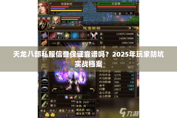 天龙八部私服信誉保证靠谱吗？2025年玩家防坑实战档案