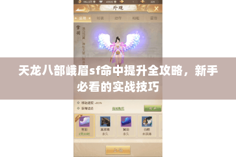 天龙八部峨眉sf命中提升全攻略，新手必看的实战技巧