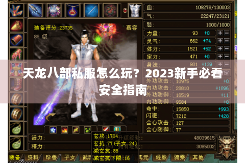 天龙八部私服怎么玩？2023新手必看安全指南