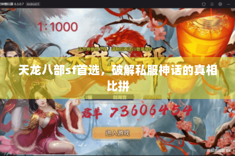 天龙八部sf首选，破解私服神话的真相比拼