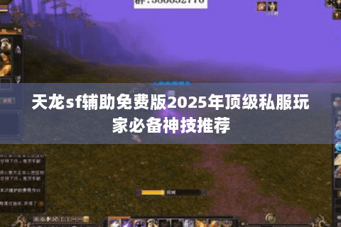 天龙sf辅助免费版2025年顶级私服玩家必备神技推荐