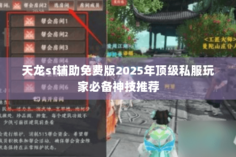 天龙sf辅助免费版2025年顶级私服玩家必备神技推荐