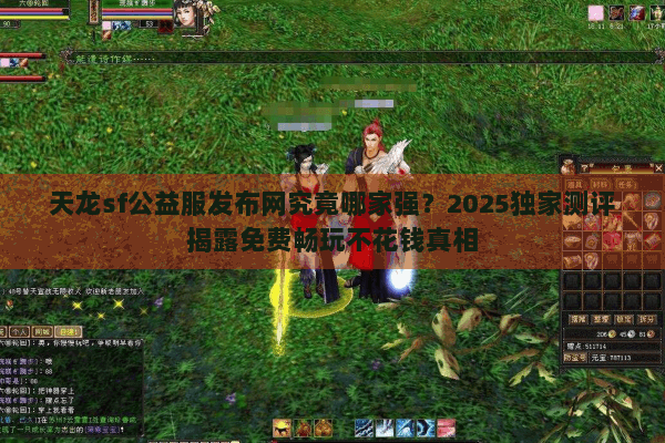 天龙sf公益服发布网究竟哪家强？2025独家测评揭露免费畅玩不花钱真相