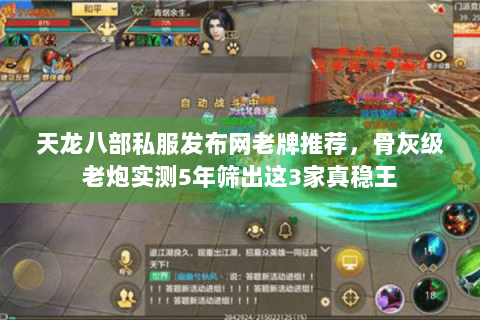 天龙八部私服发布网老牌推荐，骨灰级老炮实测5年筛出这3家真稳王
