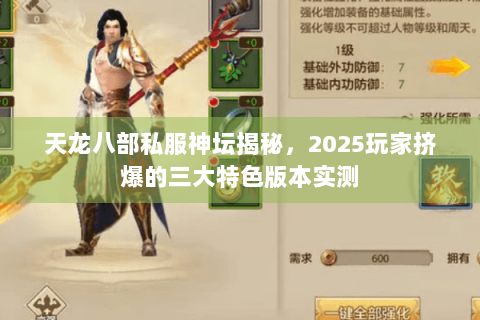 天龙八部私服神坛揭秘，2025玩家挤爆的三大特色版本实测
