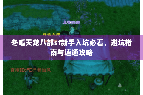 冬呱天龙八部sf新手入坑必看，避坑指南与速通攻略