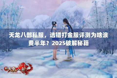 天龙八部私服，选错打金服评测为啥浪费半年？2025破解秘籍