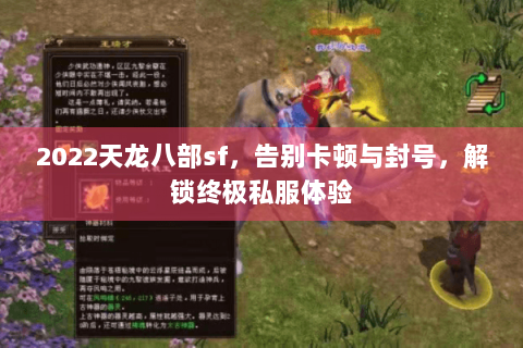 2022天龙八部sf，告别卡顿与封号，解锁终极私服体验