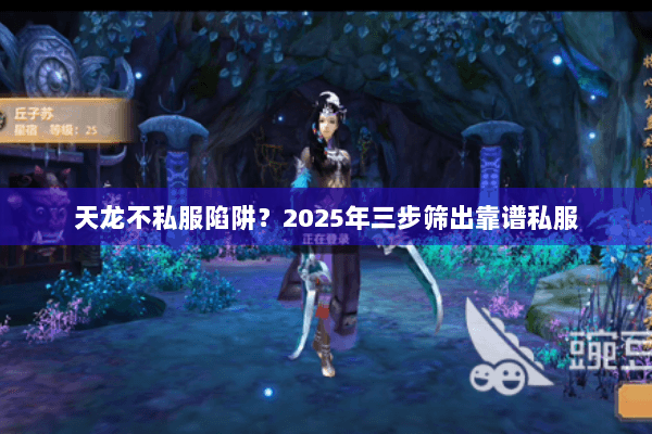天龙不私服陷阱？2025年三步筛出靠谱私服